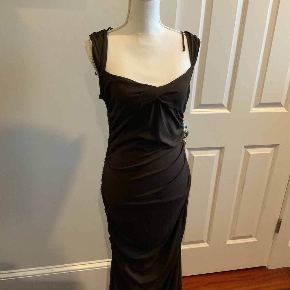 Moschino dark brown long gown